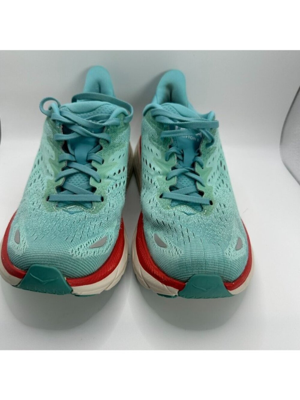 Hoka One One W Clifton 8 Shoes Womens Size 7.5 B Blue Coral Running Cushioned - Picture 3 of 9